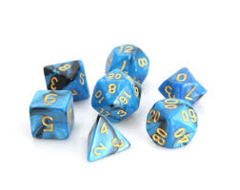 RPG Set - Blue/Black Marble